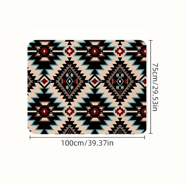 TEMU 1pc Vintage Icon Trunk Mat, Compatible With Any Car Model, Fashionable And Long-lasting Car Accessory, Ideal For Trunk Embellishment Throughout The Year