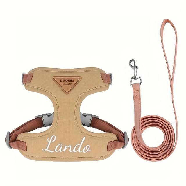 TEMU Fashionable Pet Vest-style Traction Leash Chest Strap Customizable Fashionable And 4 Colors Available For Most And Medium-sized Dogs And Cats Playing Indoors Outdoor