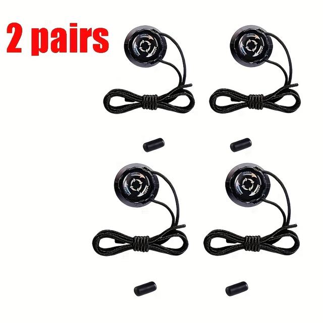 TEMU (12 Additions/) No Tie Shoelaces - Rotary For Sports And Outdoor Shoes - Quick Adjustment For Men And Women - Pre-installed, Without Battery