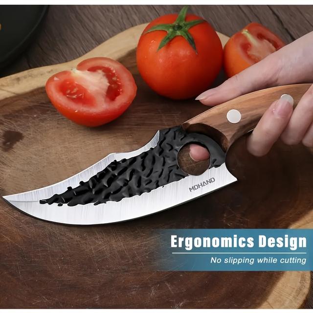 TEMU Damascus Steel Kitchen Knives: Ancient Pattern-, 67-layer Folded Core For Lasting Sharpness. Ergonomic Sandalwood Handles, Non-slip & Sweat-resistant. Easy To Clean, Set For Pro-level Cooking.