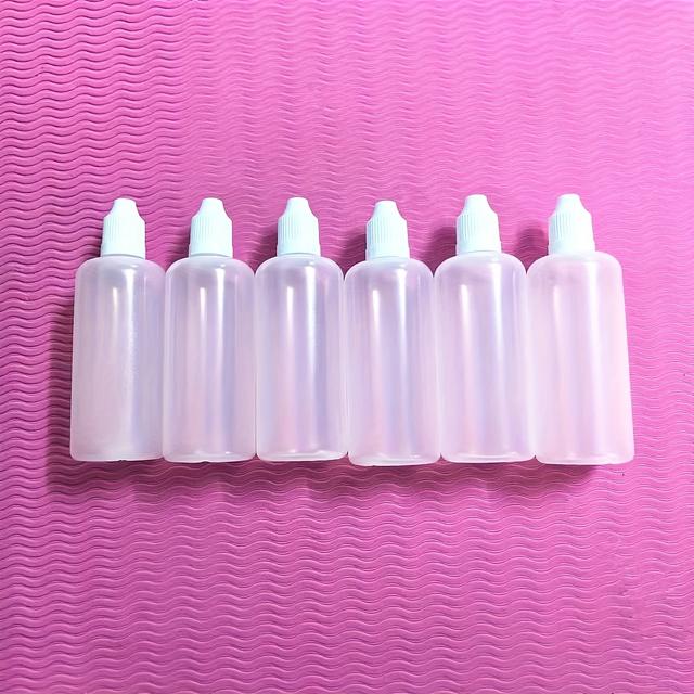 TEMU 6 db 100 ml-es kiváló minőségű PE LDPE műanyag nyomható palack, és nem nyomható PET műanyag palack