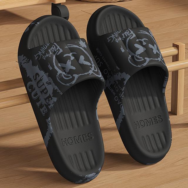 TEMU Чоловічі великі капці для дому, нова літня модель 2025 , з нековзним EVA матеріалом і товстою підошвою для використання в ванній кімнаті
