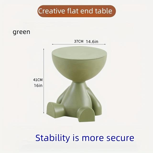 TEMU Kreativt Sängbord, Soffbord för Hemmet, Förvaringshylla för Sovrum och Balkong, Flyttbart Mini-bord, Lämpligt för Små Lägenheter, Kaffebord