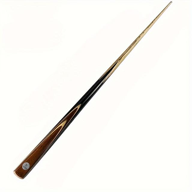 TEMU Universal English Snooker Cue, 10mm Small Tip Cue, Cue For Billiard Clubs. Made Of Ash Wood, A Two-section Cue With Excellent Feel, Brass Joint And Brass Hoop.