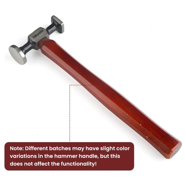 TEMU Hobbyworker bőrkefe kalapács, dupla fejű szénsztálköpöly kalapács, üldözési mál eszköz bőrmunkához