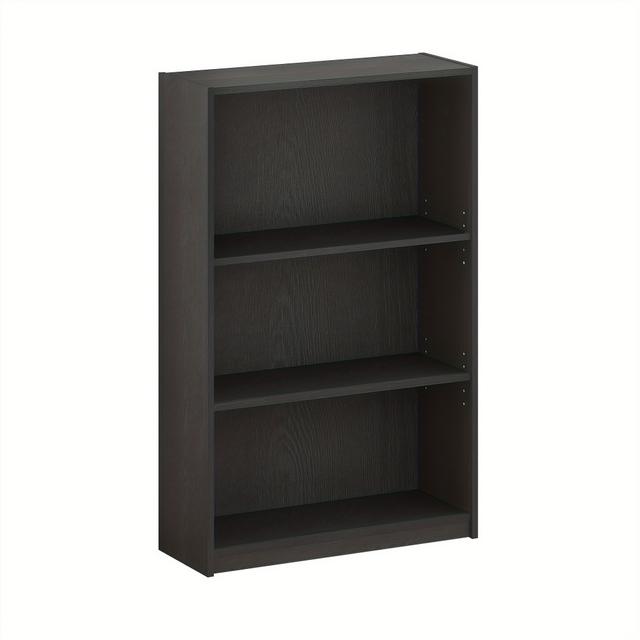 TEMU Black 3-tier Adjustable Shelf Bookcase For , Utility Racks