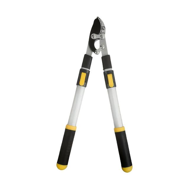 TEMU 1 Durable Extendable Pruning Shears With -5 Sharp Blade, Aluminum Alloy Yellow Handle, Fade And Rust Resistant, Suitable For Garden Trimming, Lawn Mowing, Maintenance