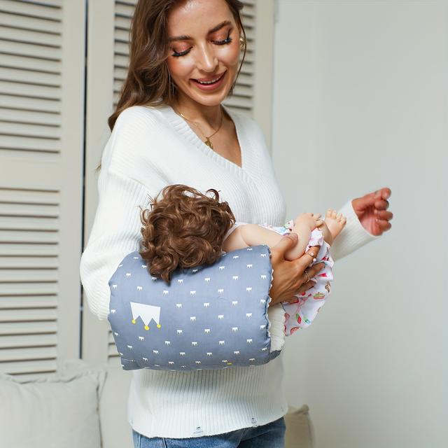 TEMU Cozy Cradle Arm Pillow, Nursing Pillow For Breastfeeding Support, Cradle Baby Pillow, Arm Pillow For Feeding Baby, Travel Nursing Pillow