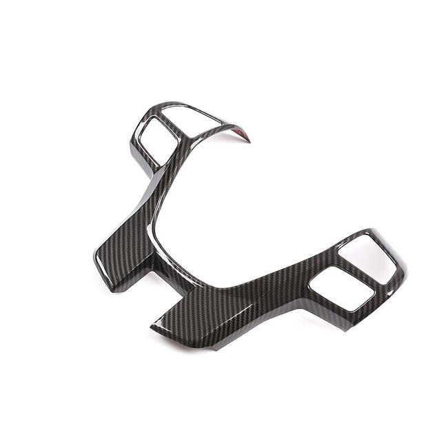 TEMU Abs Carbon Fiber Look Steering Wheel Trim Rame Cover, Interior Upgrade Accessory For 2015-2021 For Ford , For Ford