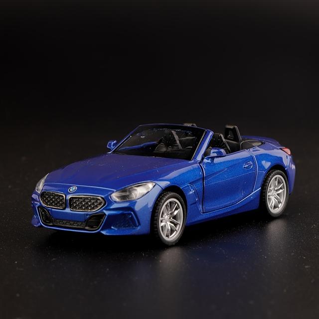 TEMU Simulação 1:38 Liga para BMW Z4 M40i de Carro, Brinquedo Infantil, Ornamento de Carro, de Carro com , Brinquedo para Meninos, Presente de Aniversário