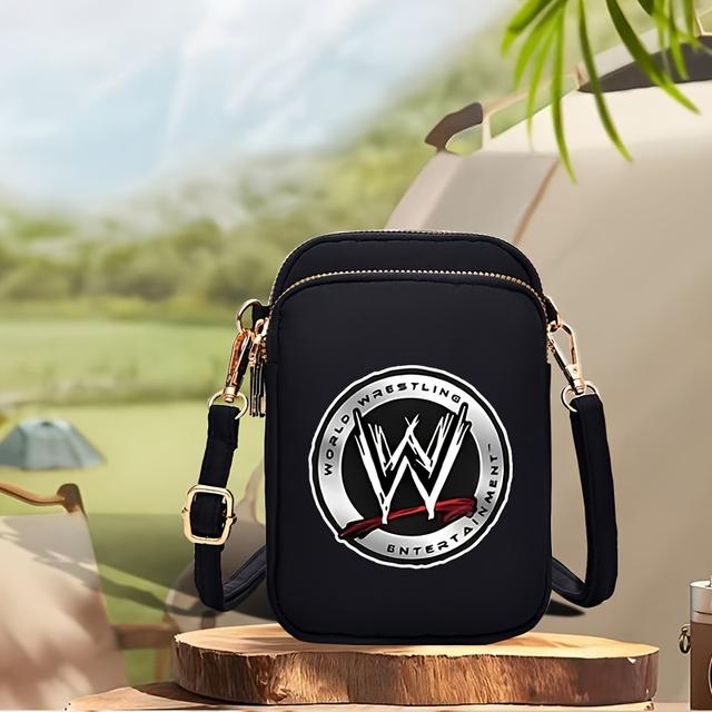 TEMU حقيبة كتف للجنسين مطبوعة عليها الشعار الرسمي لـ ، قطعة واحدة، حقائب صدرية متقاطعة لطيفة، حقائب هاتف. سعة كبيرة، بطبعات مميزة، مريحة وعملية