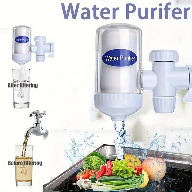 TEMU Compatible For Water Filter System - Ceramic Filter Cartridge, Drinking Water Purifier With Plastic Housing, Faucet Tap Water Treatment, Replacement Filter ( For Drinking)