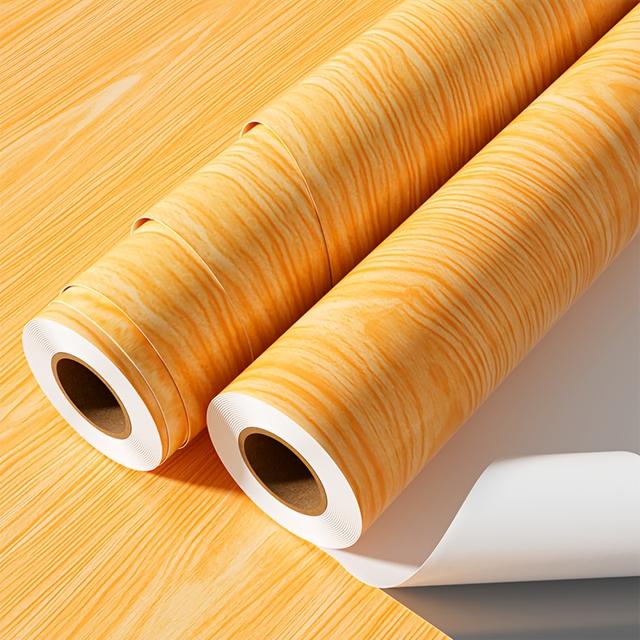 TEMU 【2ロール】お手頃価格の高級感あふれるレトロ調の厚手フロアステッカー。剥がして貼るだけ簡単。3Dプリントのテクスチャ、傷つきにくい、耐摩耗性、防水、掃除も簡単。床や壁に最適。