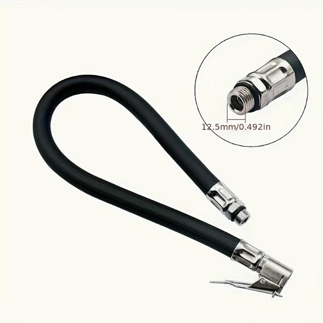 TEMU . Reifendruckmesser Schlauch Zubehör, Reifen Inflations Schlauch Inflator Kopf, Reifendruckmesser Verlängerungsschlauch, Auto Inflations Düsenanschluss