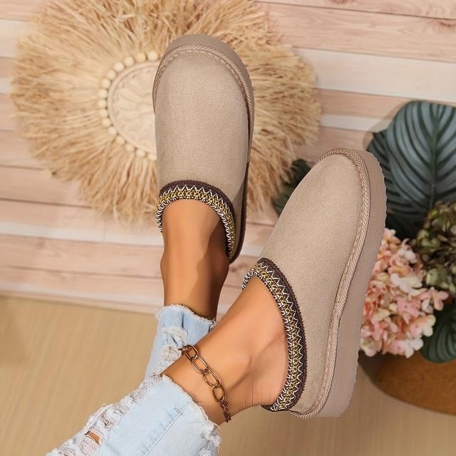 TEMU Women's Indoor Warm Slippers With Soft Anti-slip Sole, Winter Ankle Boots, Cozy House Shoes, Women Shoes
