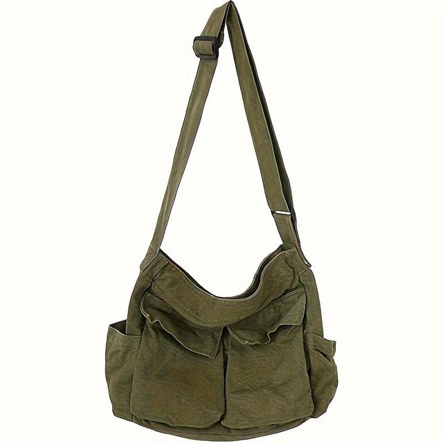 TEMU Crossbody Messenger Bag, Casual Travel Shoulder Bag With Multiple Pockets