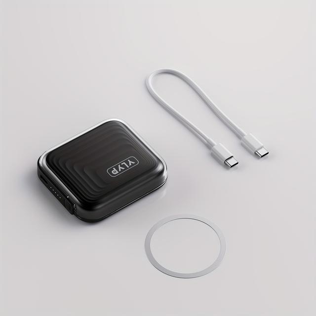 TEMU 5000mah Mini Pocket Magnetic Wireless Power Bank - 15w Wireless Fast Charging For Iphone 16/15/14/13/12 | Ultra Slim Portable Charger With Led Display, 22.5w Pd20w Wired Fast Charging