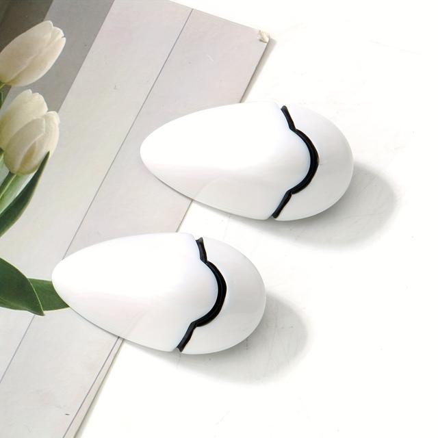 TEMU 2 مشابك شعر نسائية على شكل قرن حمراء وبيضاء من الراتنج، لطيفة وفردية، مناسبة للارتداء اليومي