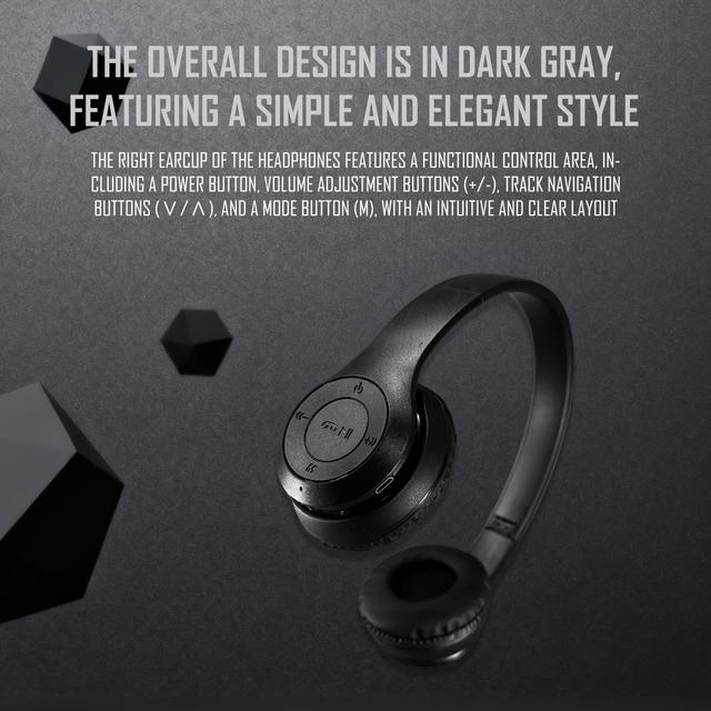 TEMU Wireless Over-ear Headphones With High- Unit, Sounds , Movies, And Games, , Experience. Lightweight Body, Comfortable For Long Wear. Of Approximately 10