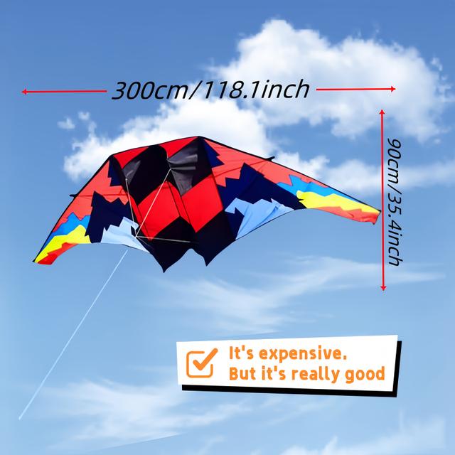 TEMU With A Wingspan Of 118.1 Inches, This Large 3d Glider And Kite With Release Lines, For Easy . Perfect For Outdoor Fun And Makes A Great Holiday Gift For Occasions Like Easter, Mother's Day