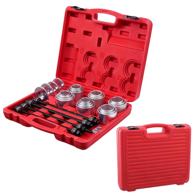 TEMU 28pcs/set Bearing Pullers, Automotive Bearing Pullers, With Inner Diameter Range From 1.3 To 2.83 Inches And Outer Diameter Range From 1.7 To 3.23 Inches, Ideal For Removing And Installing