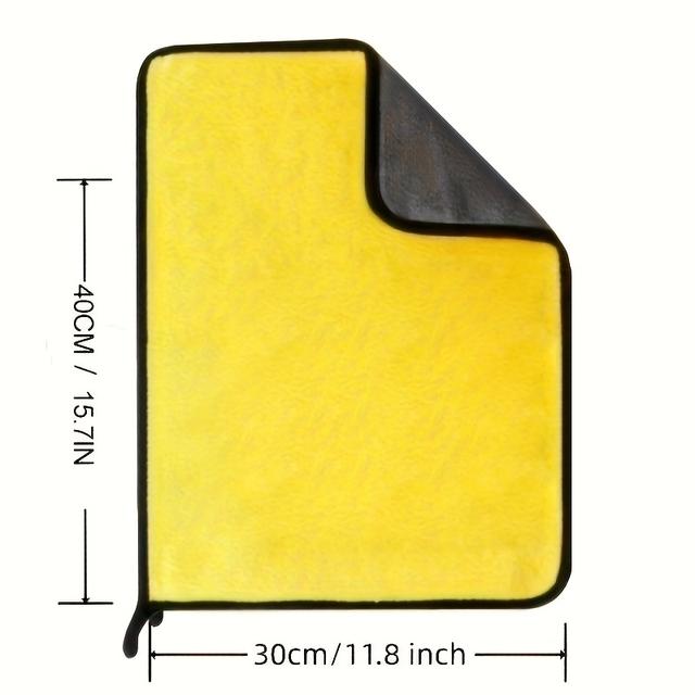 TEMU ผ้าเช็ดรถขนแกะปะการังหนา 2 ชั้น นุ่มพิเศษ - ไม่เป็นขุย ซับน้ำได้ดีเยี่ยม ผ้าทำความสะอาดรถยนต์