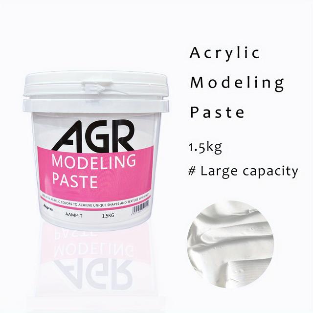 TEMU Modelleringspasta Zachte Knijp Acryl Textuur Gel voor Beeldhouwen, 3D Effecten, Lijntekeningen & DIY Kunstprojecten