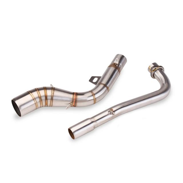 TEMU Stainless Steel Motorcycle Exhaust Pipe Connection Front Section, Suitable For Motorcycles For Ex5 Dream Front Section