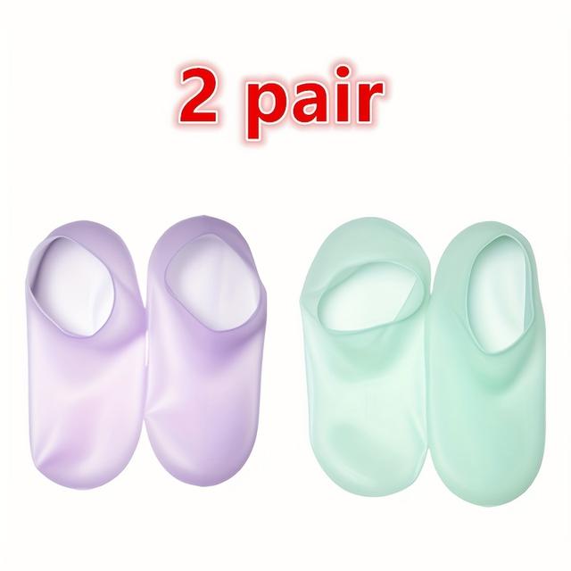TEMU Of Perfectly Fitting Silicone Moisturizing Socks, For For Dry And Cracked Feet, A Foot Care Tool Set, To Protect The Feet And Their Health, As A Gift For Mothers Or Any Other Recipients.