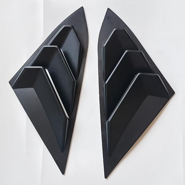 TEMU 2pcs Abs Plastic Rear Side Window Vent Scoop Shades Covers For 2016-2021 For - Left Side Placement, Vehicle Interior Customization Accessories For Style & Protection