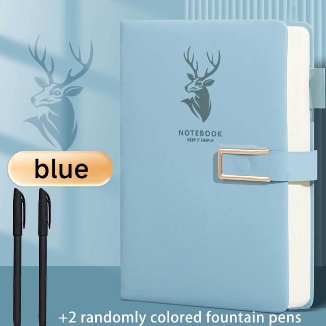 TEMU 3pcs A5 Leather Notebook Set With Bookmark, Hard Cover, Magnetic Closure, Waterproof - Ideal For Business Meetings And Universities