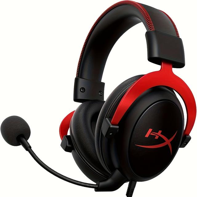 TEMU Gaming Headset For Pc & Ps4 & One, Switch, Red