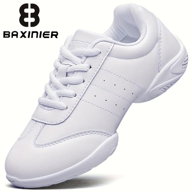 TEMU Tênis de Cheerleading para Meninas, Sapatilhas de Dança Jazz, Tênis de Corrida para Meninas, Tênis de Interior, Tênis de Treino, Sapatilhas de Performance