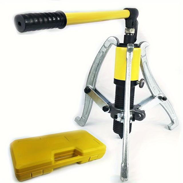 TEMU Extracteur de Roue à Roulement Hydraulique 15Ton avec 3 Mâchoires, Ensemble d'Outils de Garage avec Étui