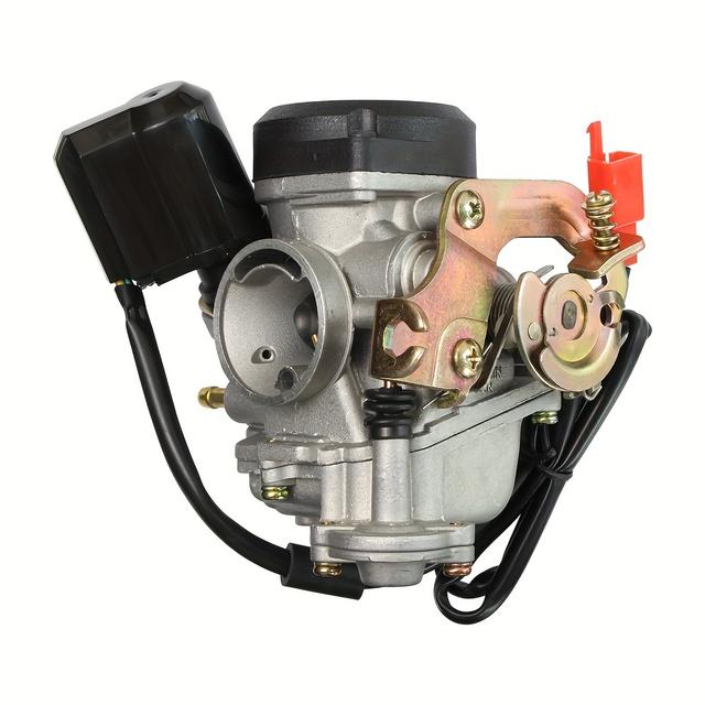 TEMU Gy6 Carburetor For 50-90cc Scooters Moped Pd18j Pd19j 139qmb 139qma - Aluminum Alloy Carb Compatible With Agility, Manco , - Motorbike Atv Carb Replacement