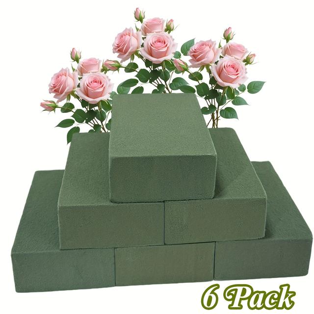 TEMU 6/8/10pcs Of Blocks - 11*7.5*4cm / 4.33*2.95*1.57inch High-density Floral Foam, Cut , Bouquets, Suitable For Florists, Flower Shops, Wedding Decorations, And Parties