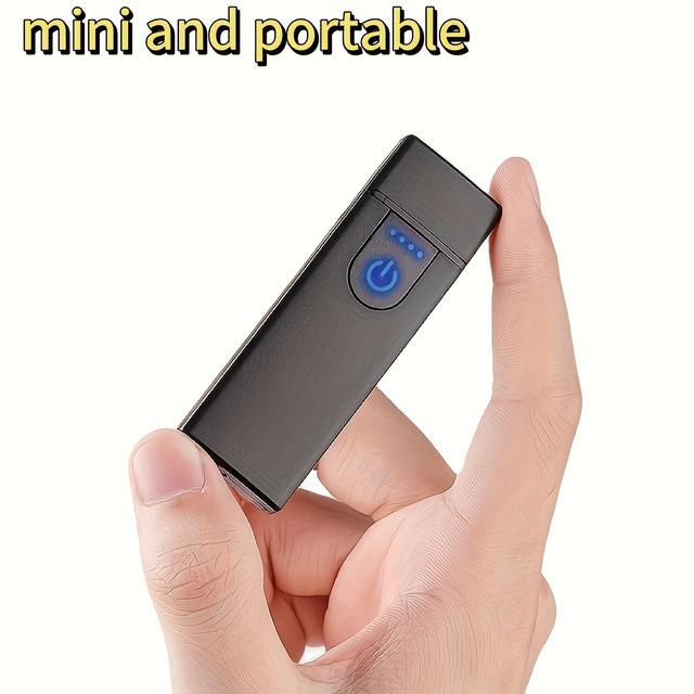 TEMU Usb Rechargeable Lighter - Fast Charging, For Camping And Hiking - Great Gift For , Camping - Touch Control Electronic Ignition