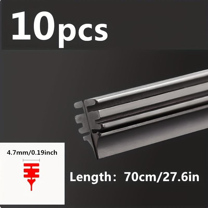 TEMU 2/6/10pcs Frameless Windshield Wiper Rubber Replacement Strips - Natural Rubber, 70cm/65cm (27.6in/25.6in) Cars, Flexible & Durable, No For , , Seamless Wipe, Highquality Wipers, Fleet Managers