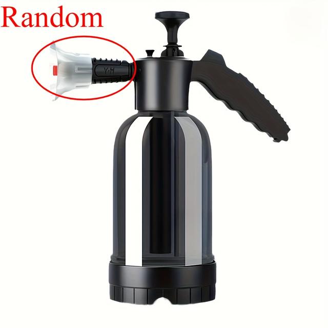 TEMU 2l Foam Spray Bottle, Household Handheld Wash Sprayer, Pressure Spray Bottle, Plastic Disinfectant Water Bottle