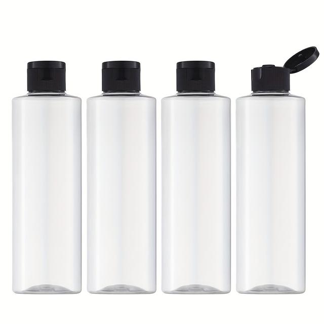 TEMU 250ml Clamshell Plastic Bottle, Pet Transparent Lotion Bottle, Shampoo Sub-bottle