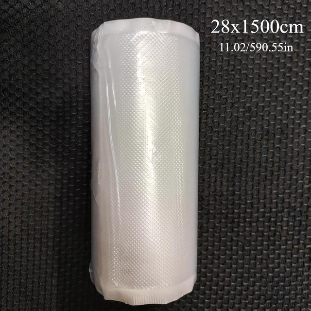 TEMU En 15 meter lang rull med vakuumbehandlingsposer for matkonservering som tilbyr stor verd for pengene.