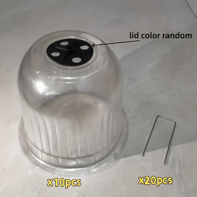 TEMU 30 Reusable Plant Covers - Bird And Snail Protection, Suitable For Vegetables, Seedlings, And Low Plants, Ideal For Farms, Gardens, And Yards