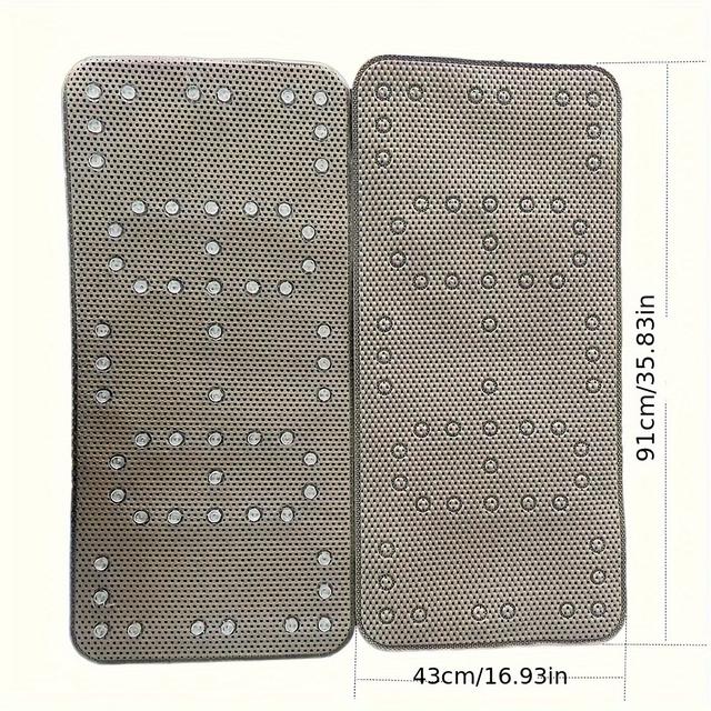TEMU A Non-slip Mat For The Bathtub, Made Of Soft And Comfortable Pvc Foam, Featuring Suction Cups For Grip, With A For Drainage, Suitable For Bathtubs And Shower Rooms, Usable By Adults And