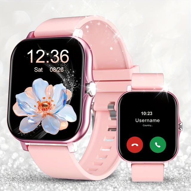TEMU 1.83-inch Full Touchscreen Smart Watch, Supports Sms And Call Functions, Multiple Sports Modes, Pedometer, , Compatible With Android And Systems.