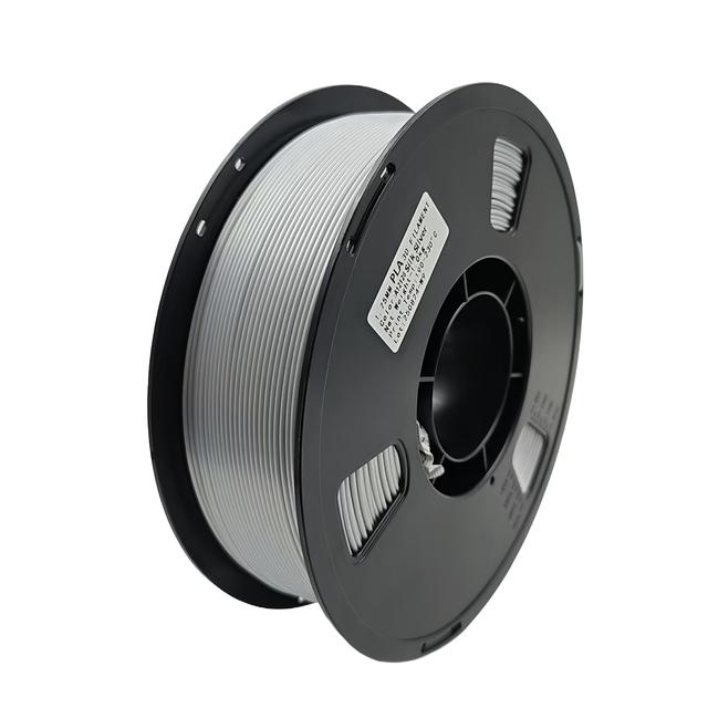 TEMU 1KG PLA Filament 1.75mm silveryfärgad | Dimensionell noggrannhet +/- 0.02mm, 1kg Spole (2.2lbs), Passar de flesta FDM 3D-skrivare, Märke: BEHANT