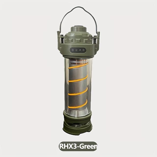 TEMU 1pc Led Camping Lantern, Multi-functional Light, Sturdy And Durable Rechargeable Light For Patio, Emergency, Outdoor Camping, Car Repair Maintenance, Courtyard