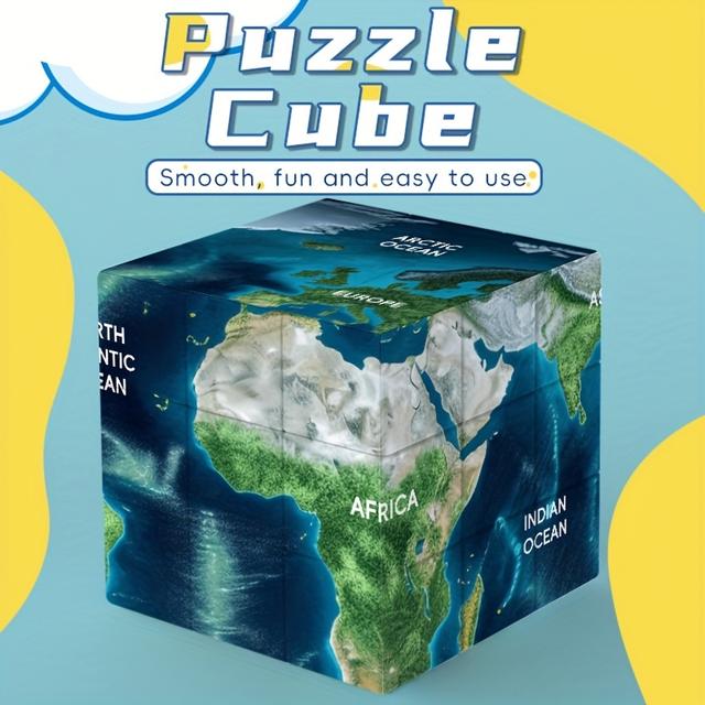 TEMU Cuberspeed Maps 3x3 Speed Cube Puzzle Magic Cube 3x3x3 Puzzle