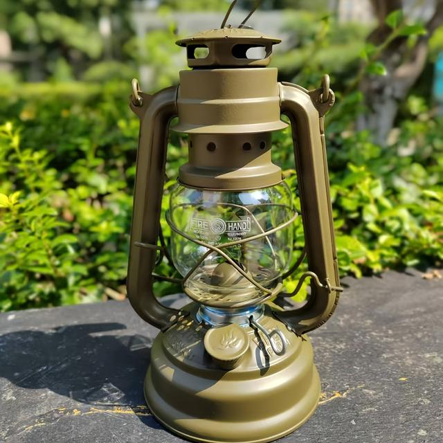 TEMU Vintage Kerosene Lamp, Oil Burning Hurricane Lantern Camping Lanterns Retro Traditional Hanging Light Ornament(excluding Kerosene)