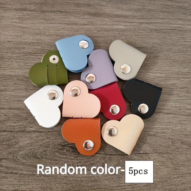 Heart Shaped Leather Cable Ties for Headphone Organization