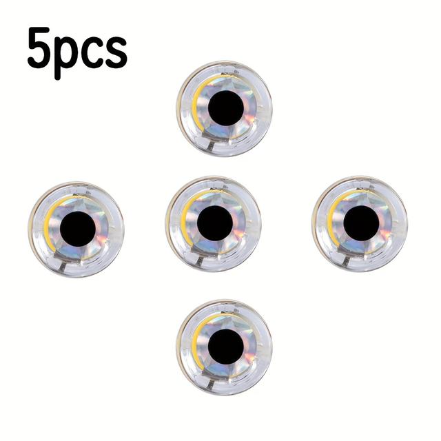 TEMU 5pcs/10pcs 5-color Perforated Underwater Fishing Lure Light, Compatible With Wooden Shrimp Soft Baits And Artificial Lures